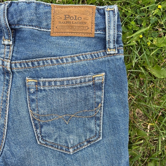 Polo Ralph Lauren Astor Slim Fit Boyfriend Jeans Girls 4T Adjustable Waist Blue - Picture 3 of 8